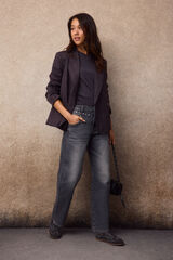 Slowlove Jeans Tachas Gris oscuro