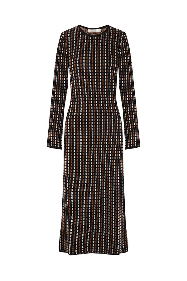 Slowlove Vestido largo punto Negro