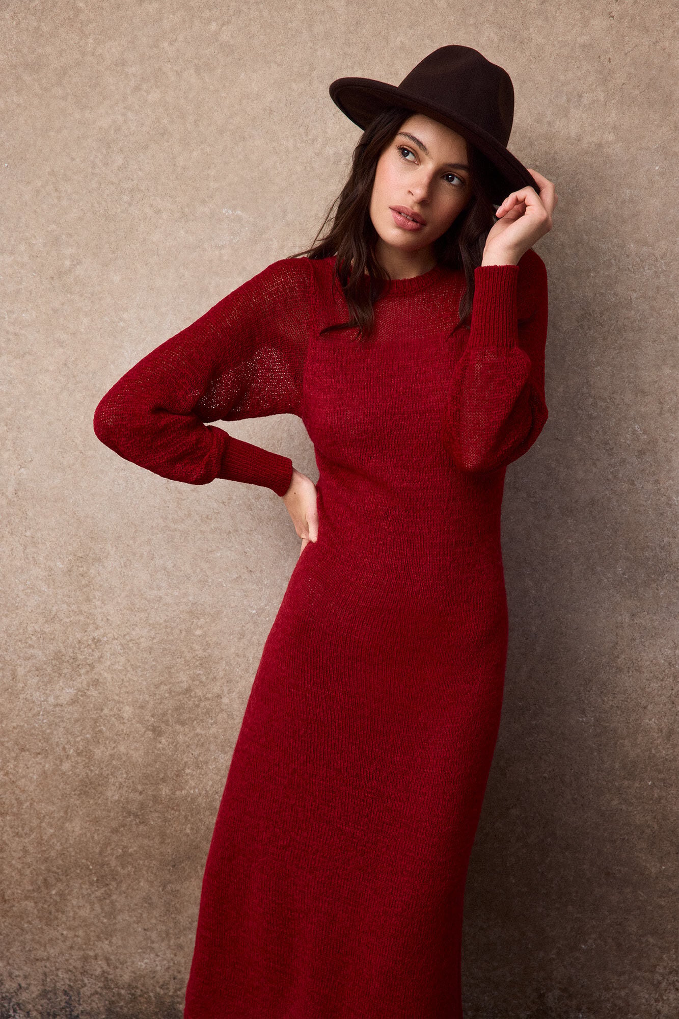 Slowlove Vestido largo punto