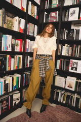 Slowlove Serge cuffed trousers Yellow