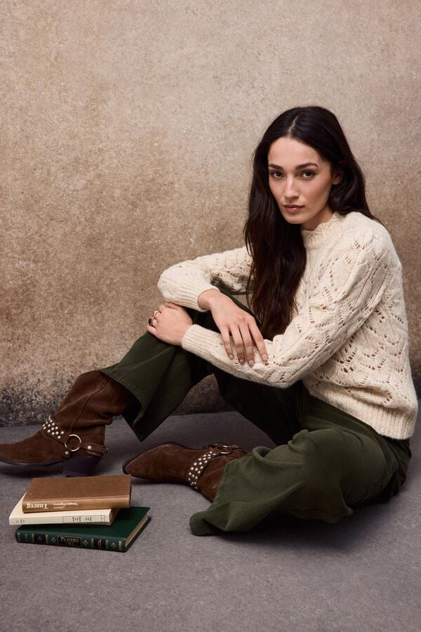 Slowlove Openwork knit jumper Ivory