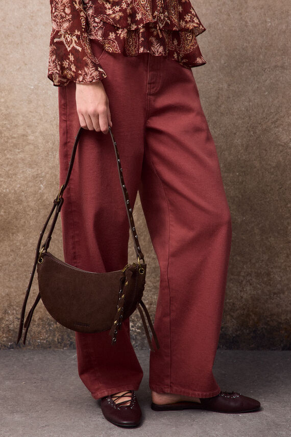 Bolso piel media luna