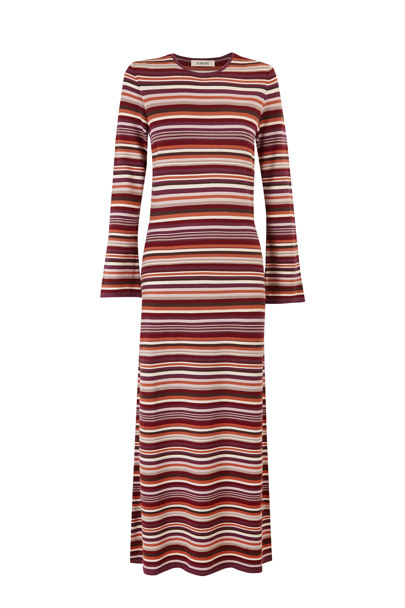 Slowlove Vestido punto rayas