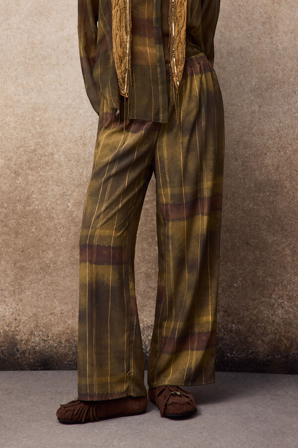 Slowlove Adjustable hem harem trousers Dark grey