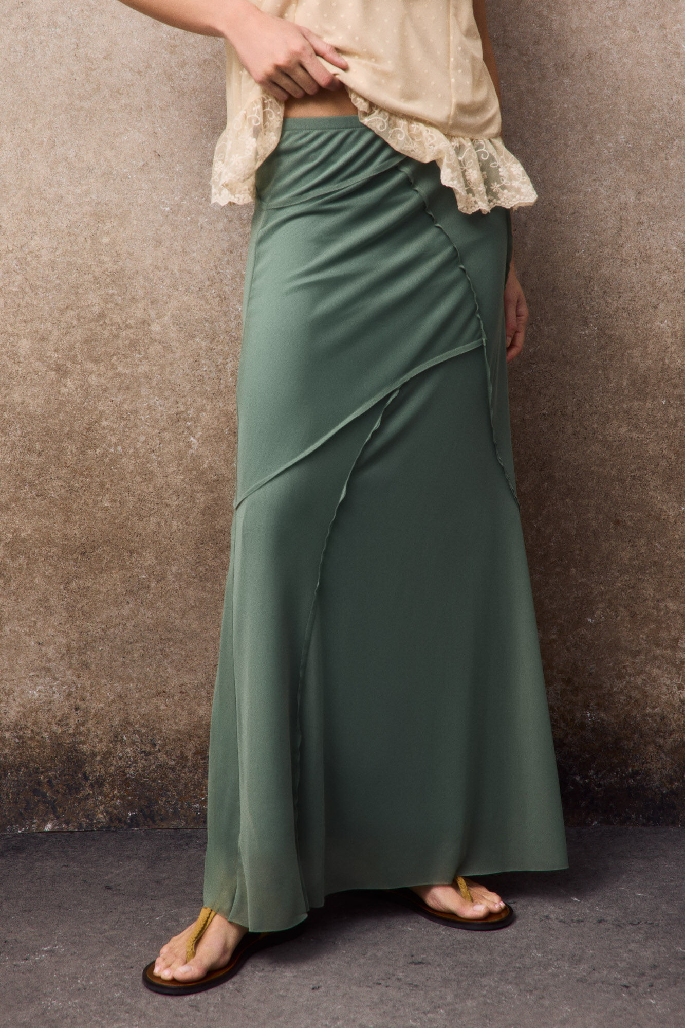 Slowlove Vestido em tule com cortes