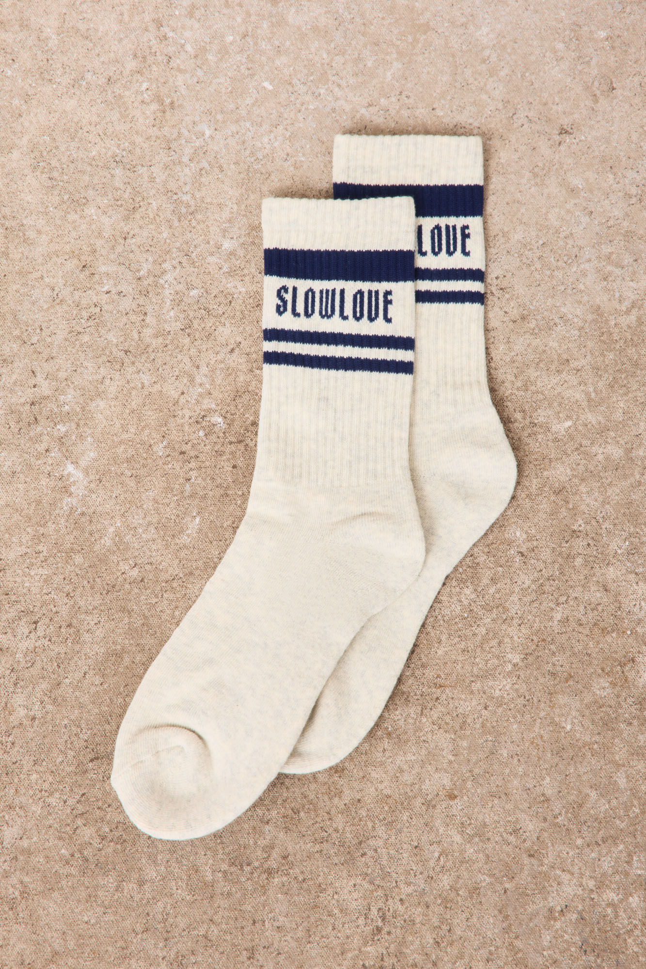 Slowlove Calcetines rayas logo
