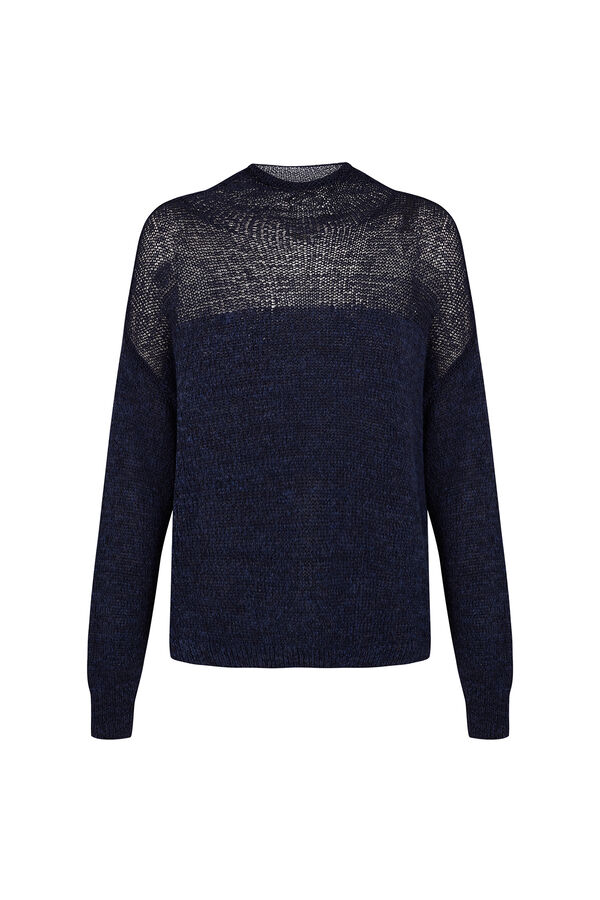 Slowlove Jersey canes&uacute; transparente Azul marino