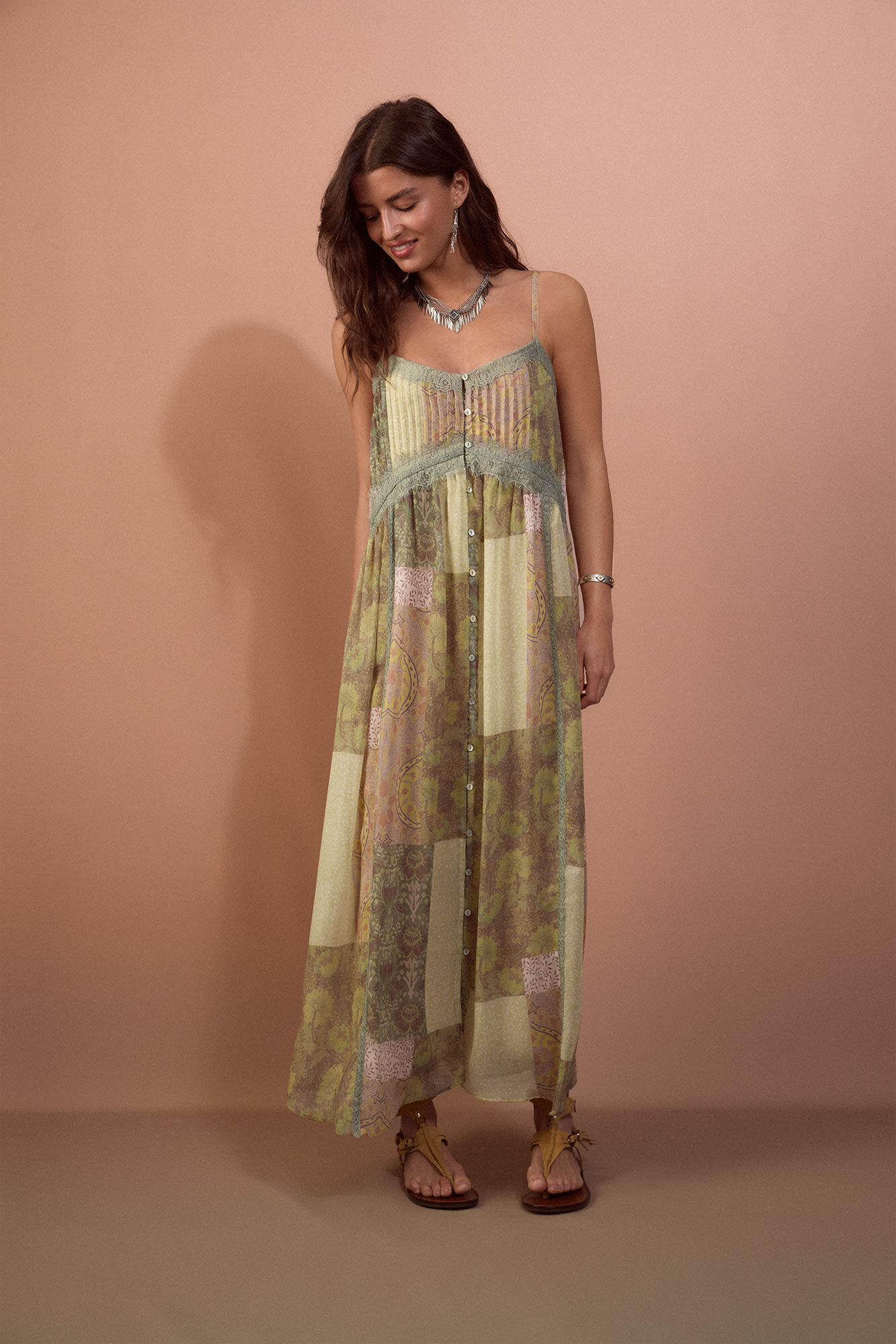 Slowlove Vestido lingerie estampado