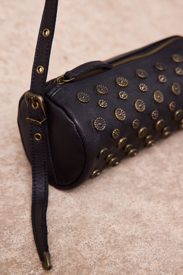 Slowlove Bolso barrel tachas Negro