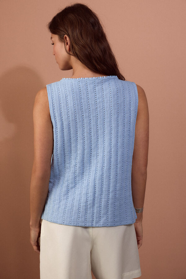 Slowlove Tie gilet Blue