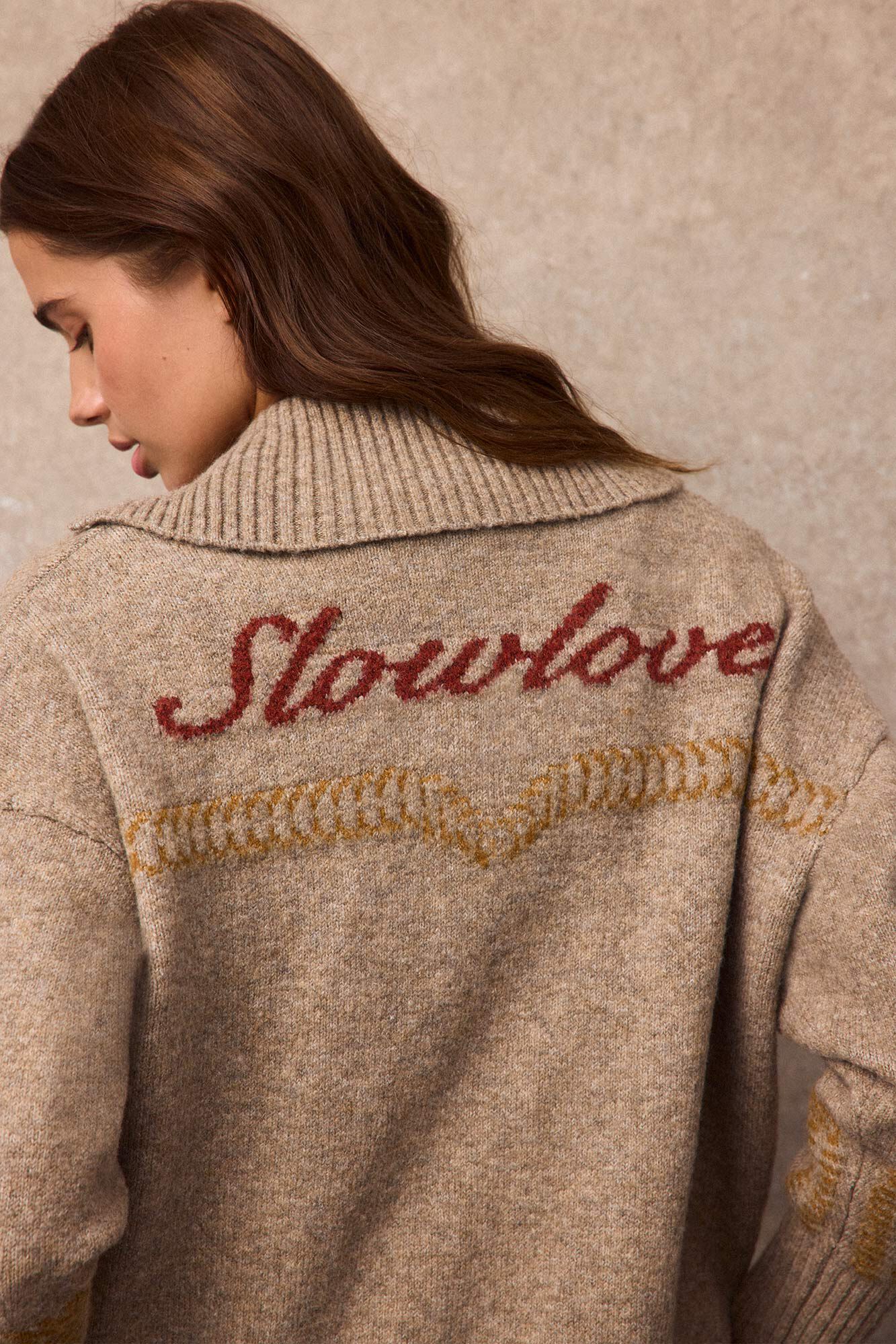 Slowlove Casaco de malha jacquard Slowlove