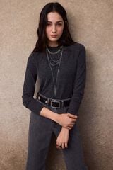 Slowlove Collar multicadenas Gris