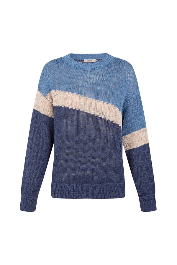 Slowlove Colour block jumper Blue