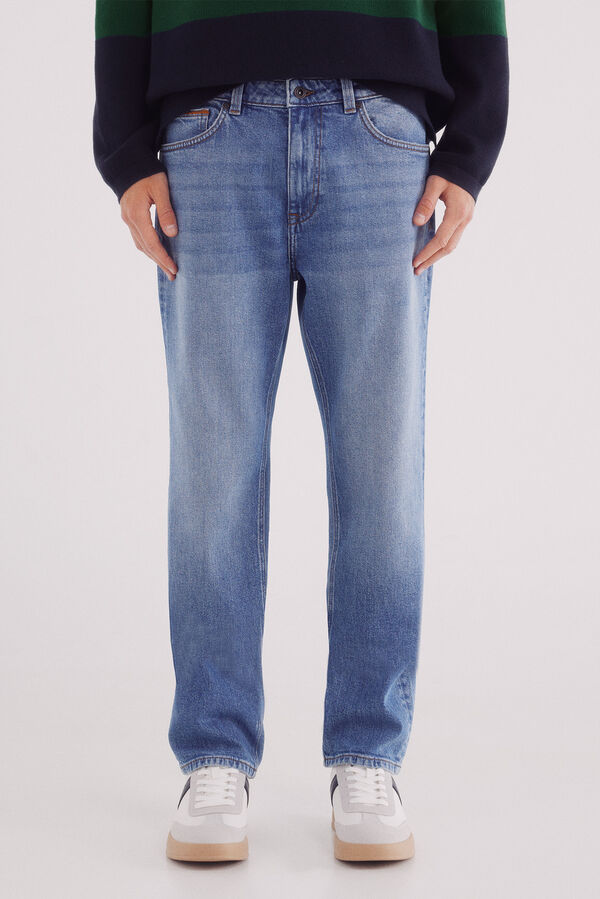Springfield Calça jeans de regular fit azul