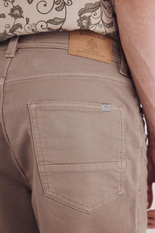 Springfield Bernuda em malha lavada cru