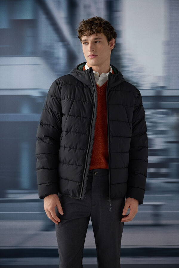 Springfield Chaqueta acolchada t&eacute;rmica negro