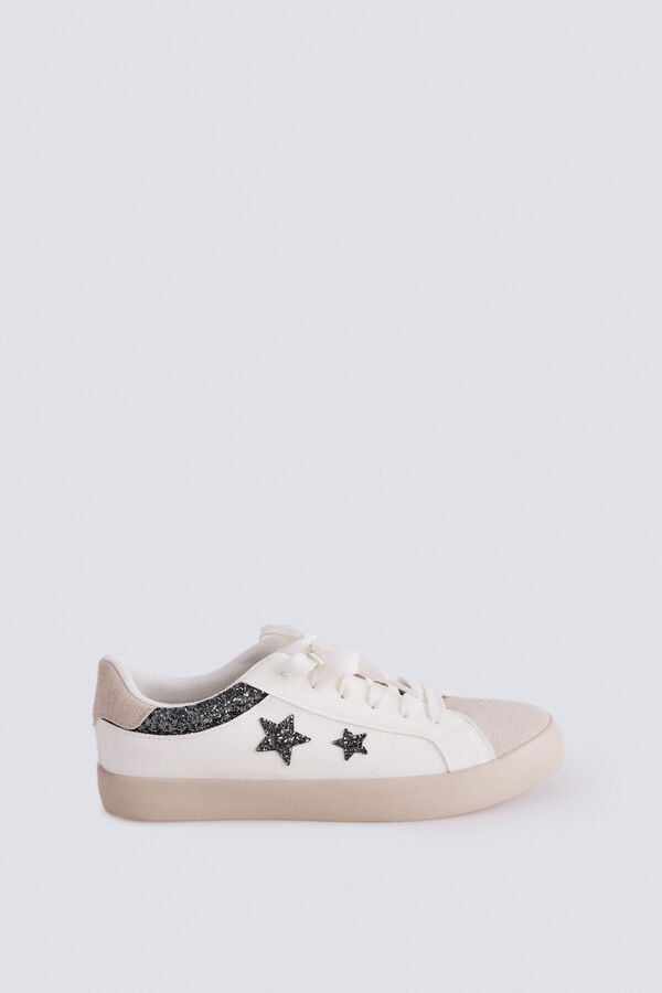 Springfield Chinelos de quarto com estrelas e brilho bege