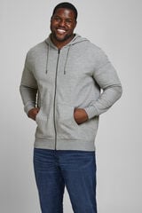 Springfield Sudadera capucha con cremallera PLUS gris claro