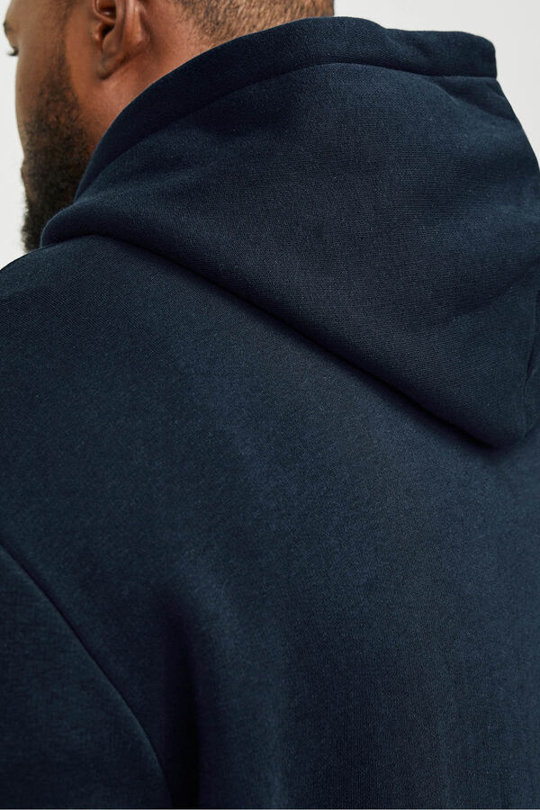 Jack & Jones PLUS Sweatshirt logo grande azul