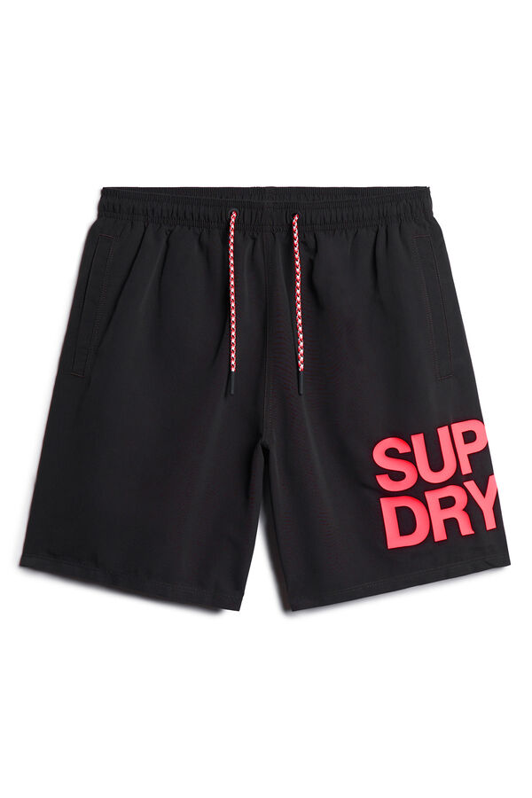 Springfield 43.2 cm Sportswear swim shorts with logo in recycled material black