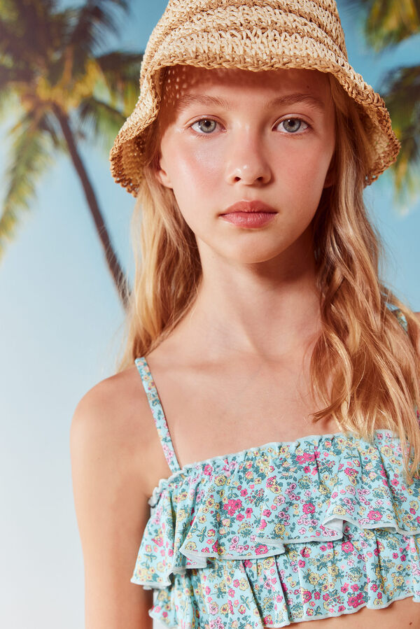 Springfield Kids Biqu&iacute;ni de flores para menina verde