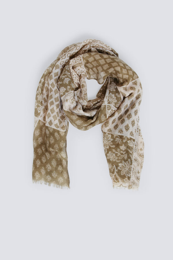 Springfield Len&ccedil;o multi-estampado bege