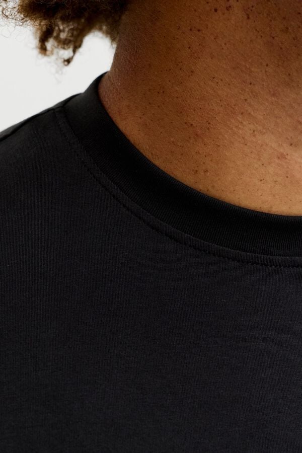 Jack & Jones PLUS T-shirt de manga curta com logo preto