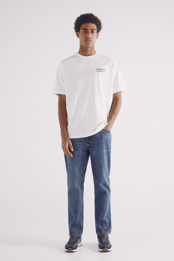 Springfield camiseta eu posso voar bege