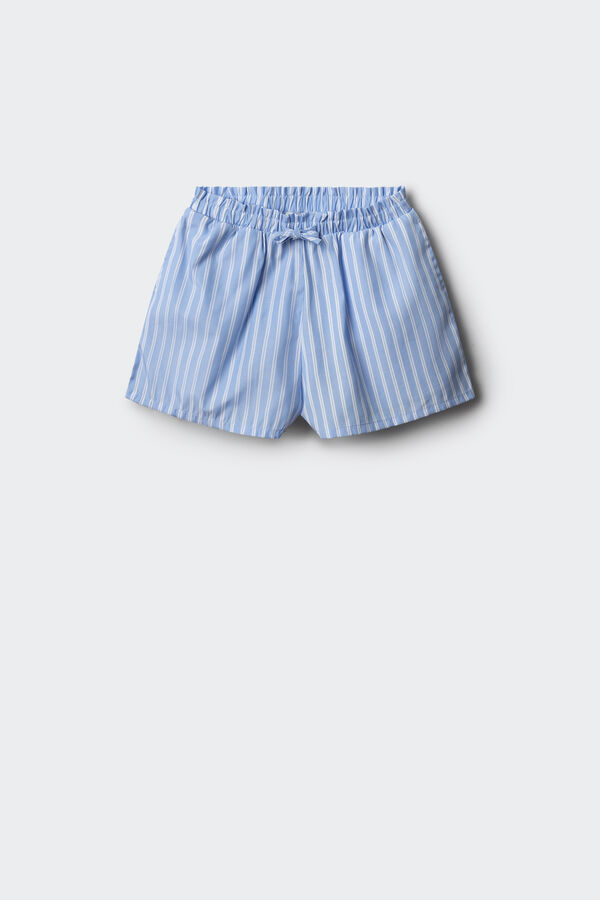 Springfield Kids Shorts riscas para meninas azul