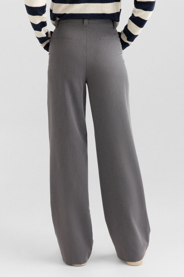 Springfield Cal&ccedil;a tailored com bolsos cinzento