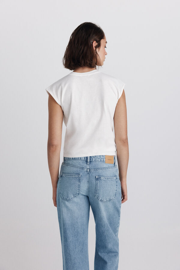 Springfield T-shirt bordado su&iacute;&ccedil;o branco