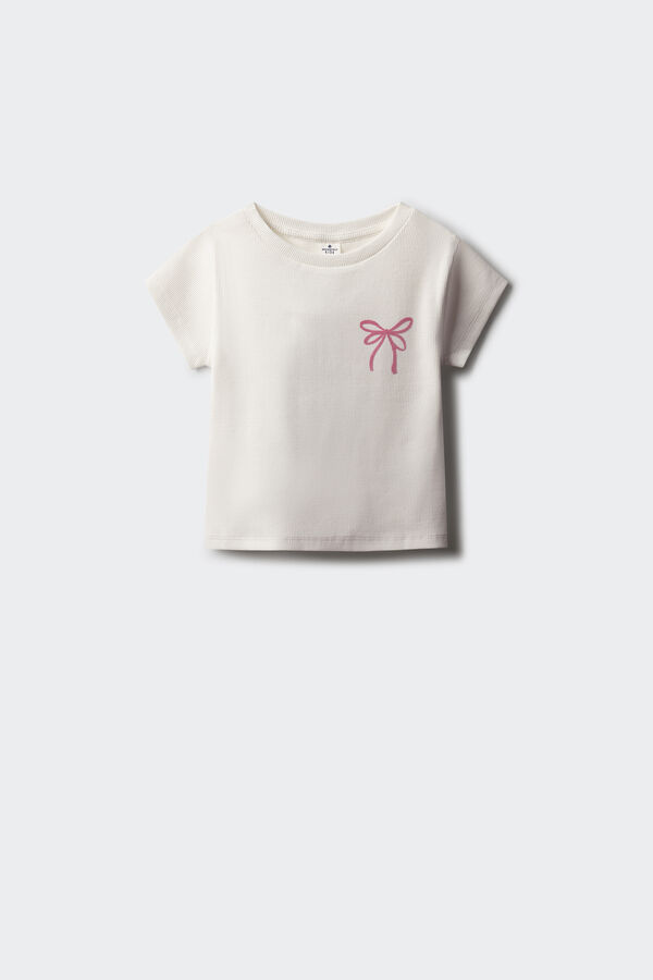Springfield Kids Camiseta de laço para menina branco