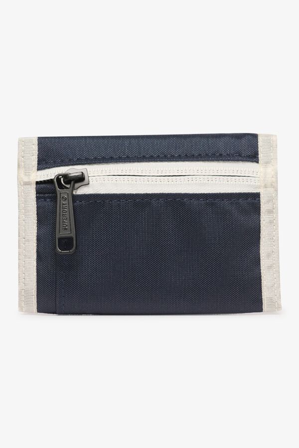 Superdry Carteira porta-moedas de velcro azul