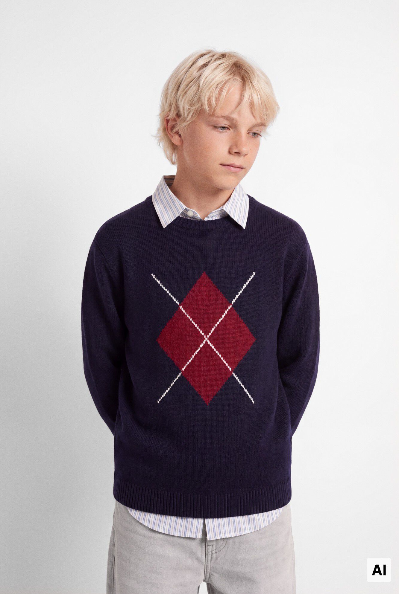 Springfield Kids Camisola jacquard crian&ccedil;a