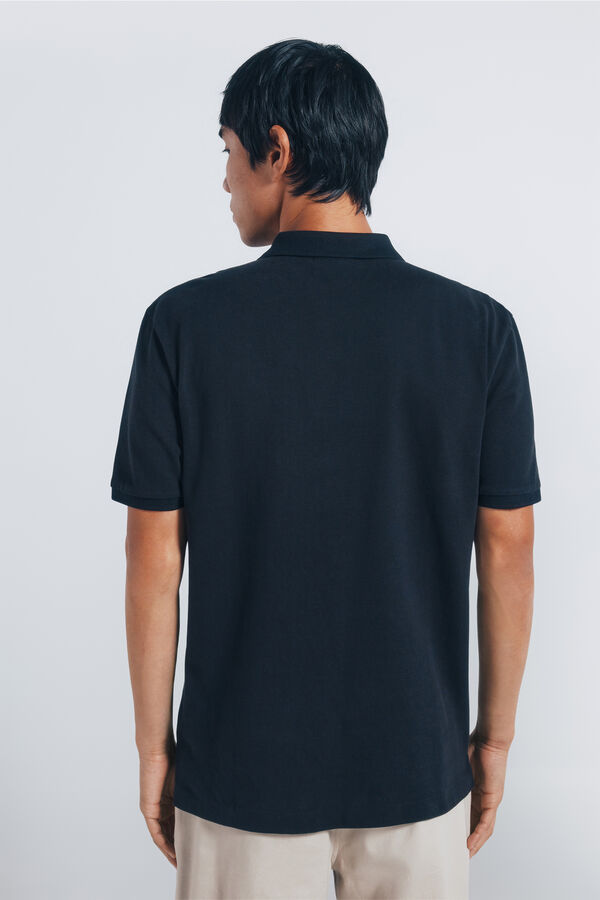Springfield Polo piqué básico regular fit preto