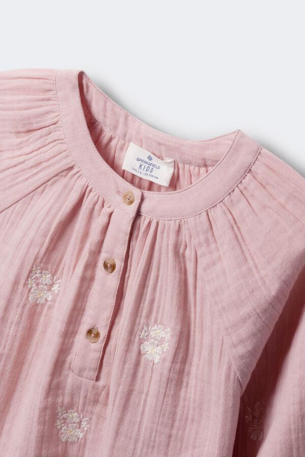 Springfield Kids Blusa de manga comprida para menina rosa