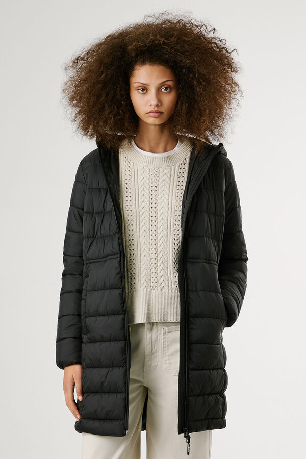 Pepe Jeans Long Padded Down Jacket black