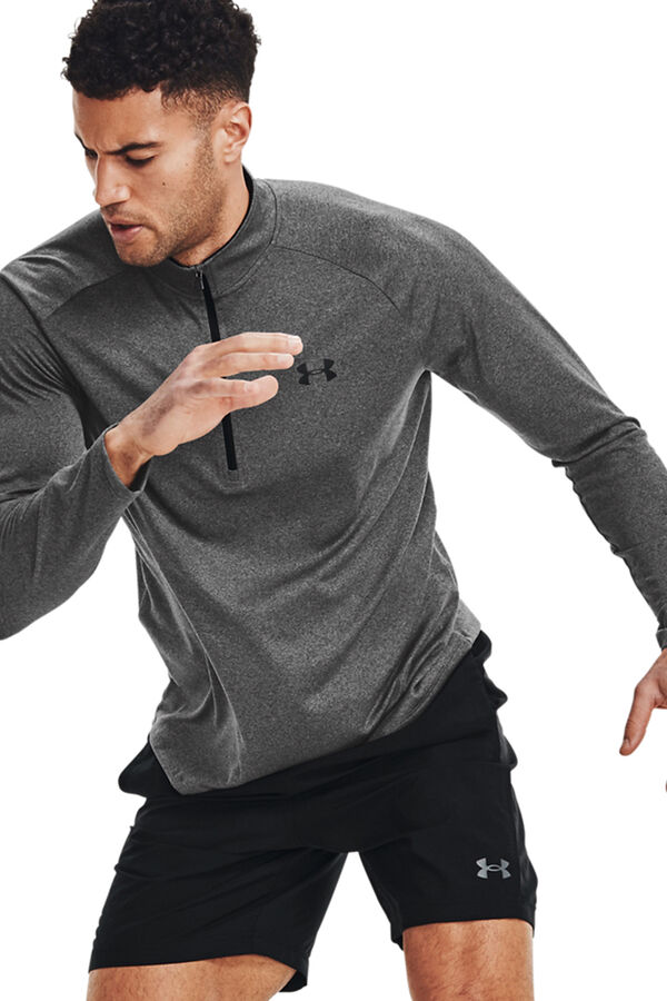 Under Armour Camiseta masculina de manga comprida cinzento
