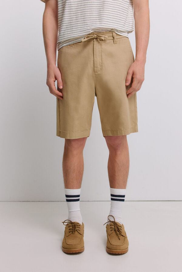 Springfield Bermuda leve relaxed fit bege