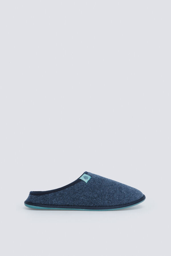 Springfield Chinelos de quarto aberto nas costas azul