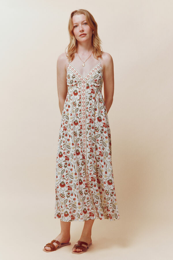 Springfield Vestido Malta bege