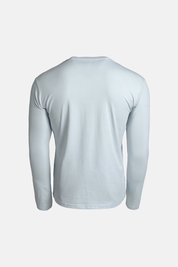 Izas T-shirt de manga comprida em algod&atilde;o azul