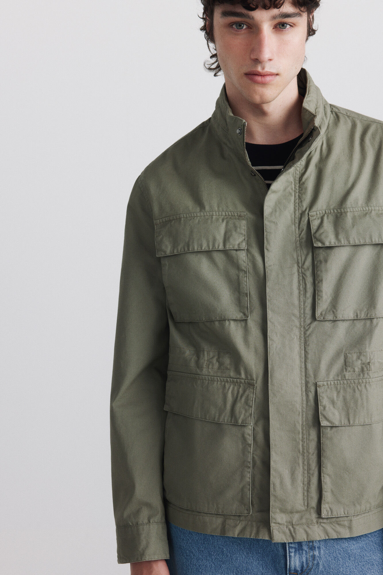 Springfield Parka de algod&atilde;o com bolsos