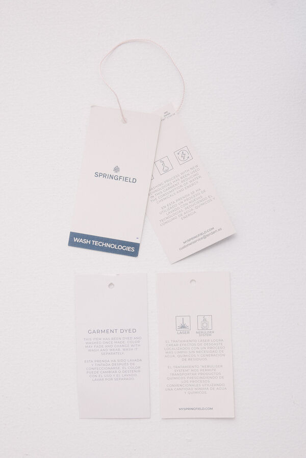 Springfield Calça slim fit com 5 calça bege