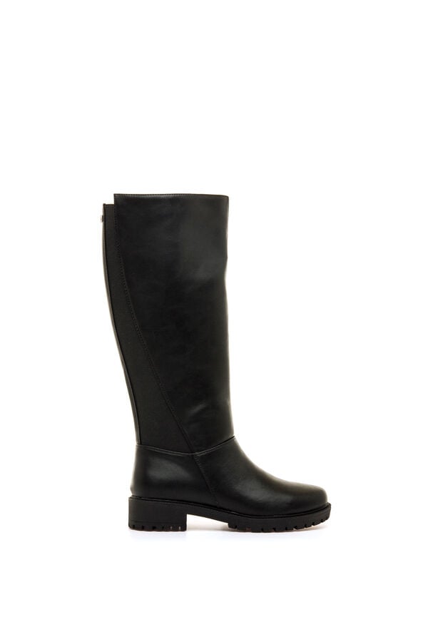 MTNG High shaft boots with lug sole black