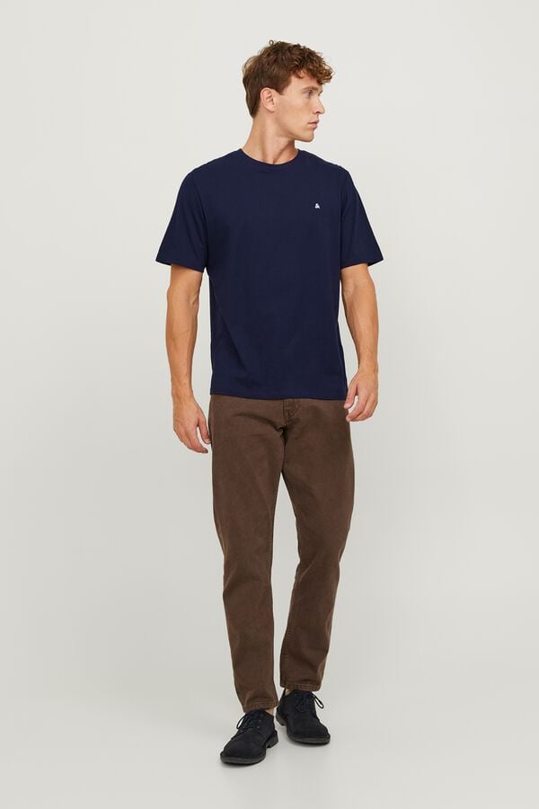 Jack & Jones T-shirt regular bordada azul
