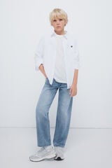 Springfield Kids Camisa de menino com cotoveleiras branco