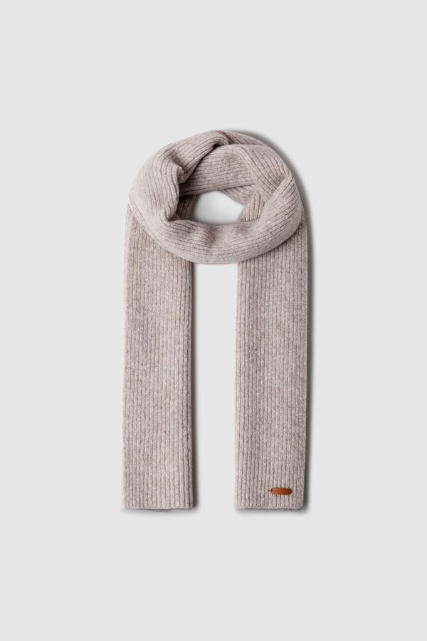 Pepe Jeans Cachecol de malha entran&ccedil;ada rosa