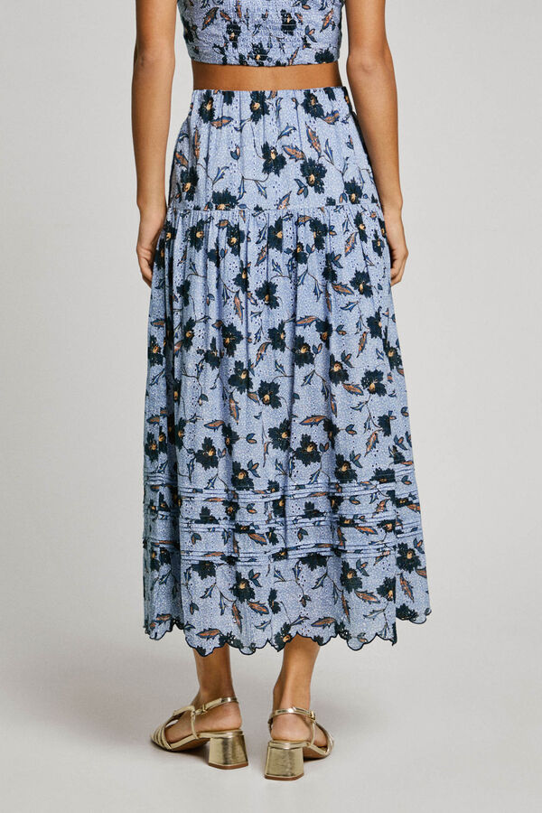 Pepe Jeans Enodia Midi Skirt blue