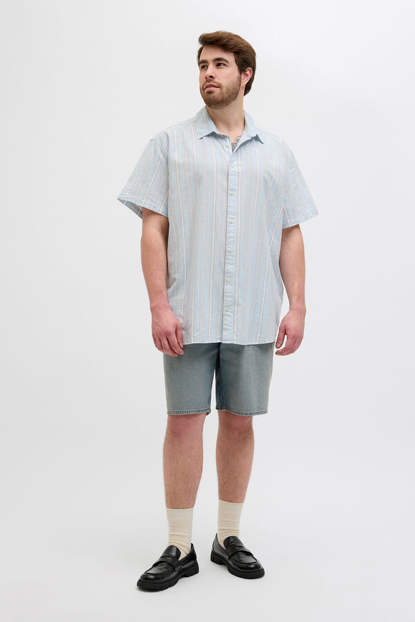 Jack & Jones PLUS Camisa PLUS com ajuste relaxado azul